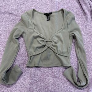 Forever 21 Heart Detail Top